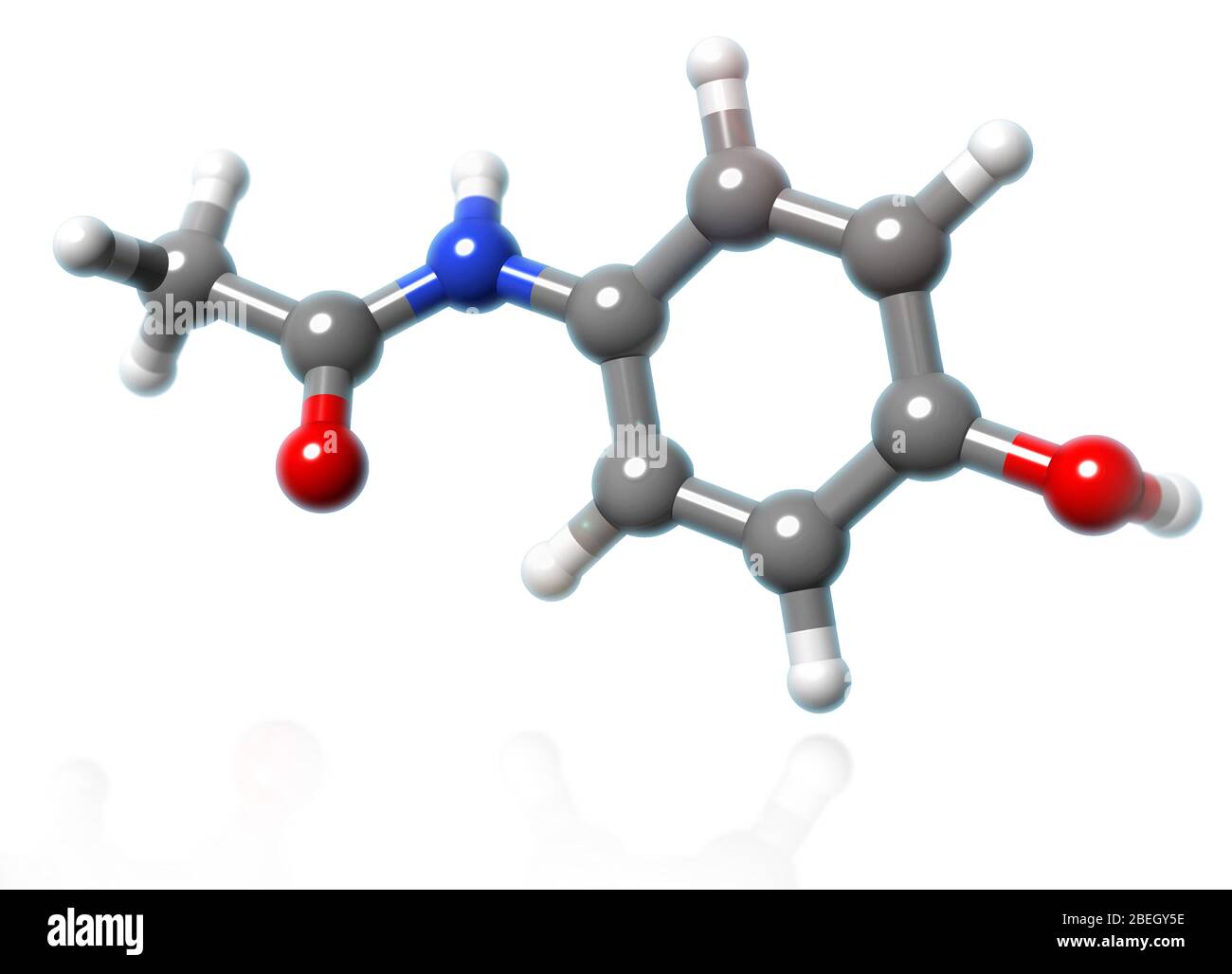 Acetaminophen Molecular Model Stock Photo Alamy