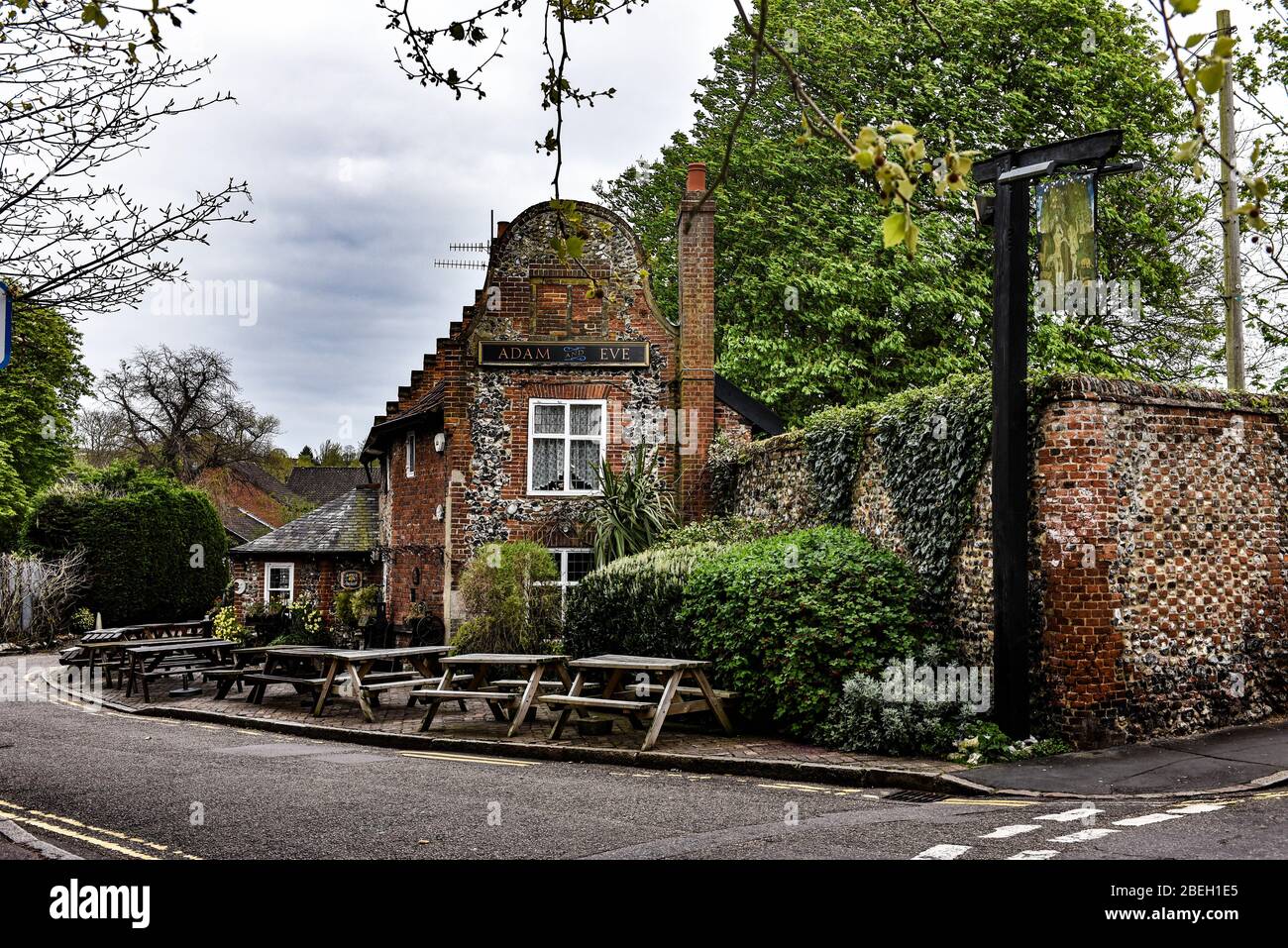 Adam and Eve, the oldest Pub in Norwich Stock Photo Alamy