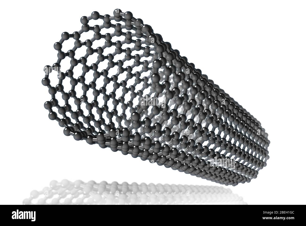 Carbon Nanotube Molecular Model Stock Photo Alamy