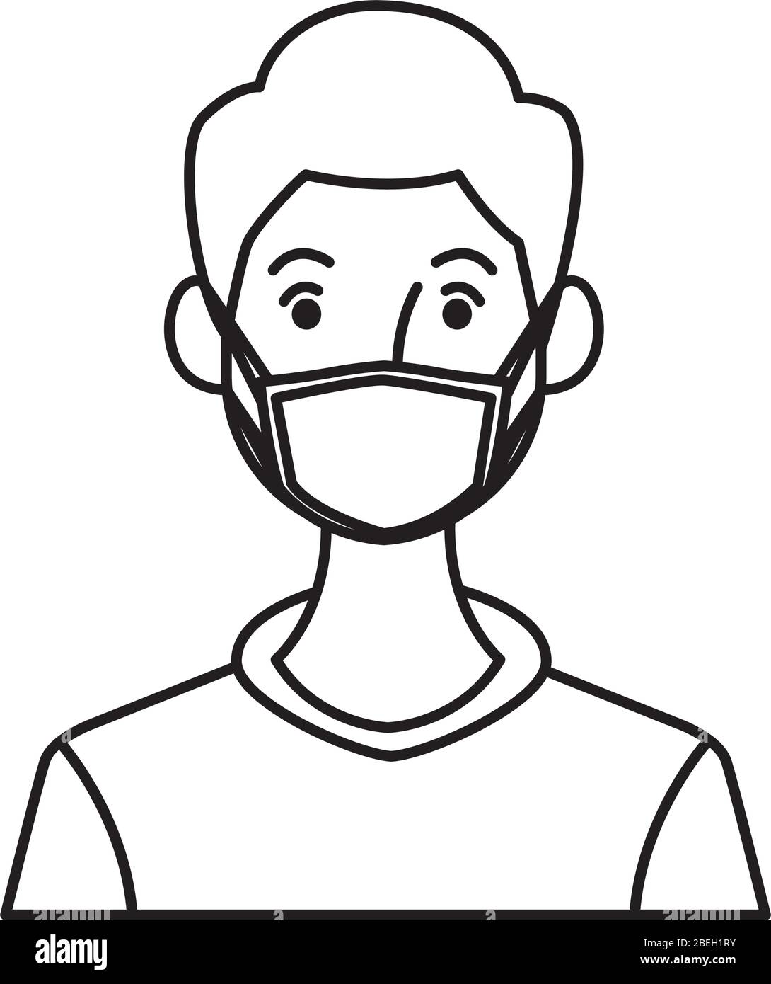 man using face mask character Stock Vector Image & Art - Alamy