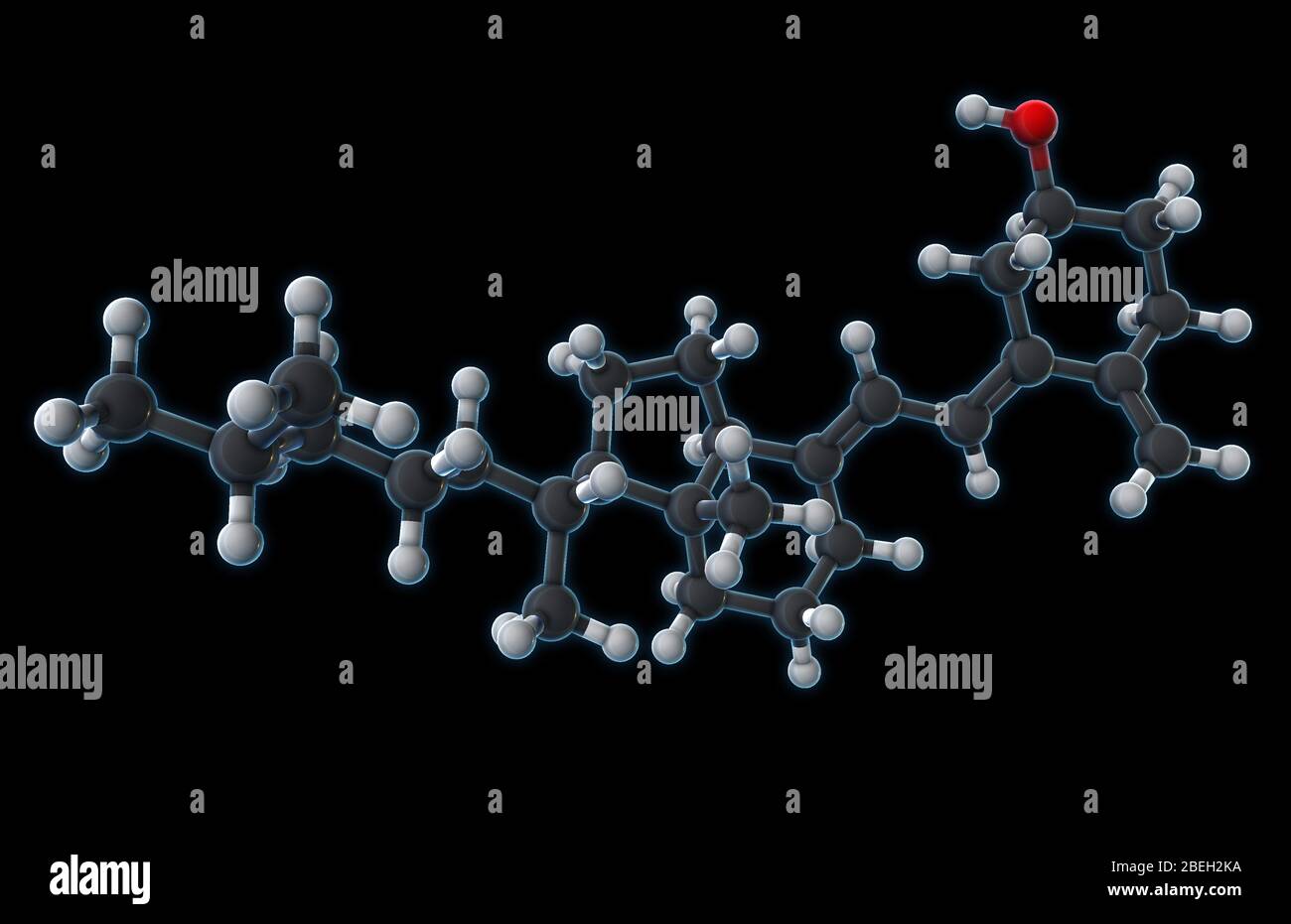 Vitamin D3, Molecular Model Stock Photo - Alamy