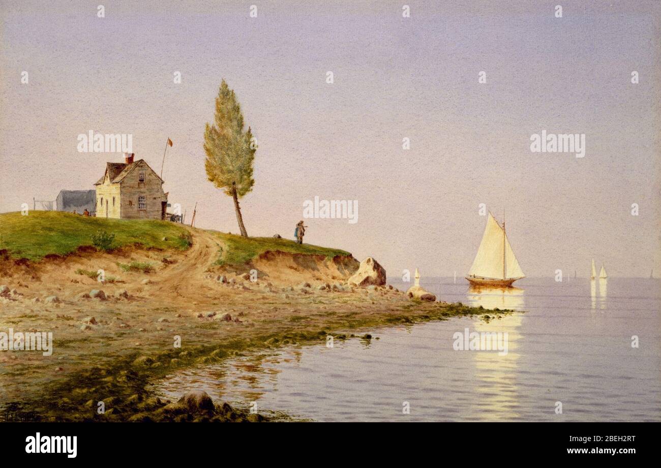 Henry Farrer - A Calm Afternoon, Long Island Stock Photo