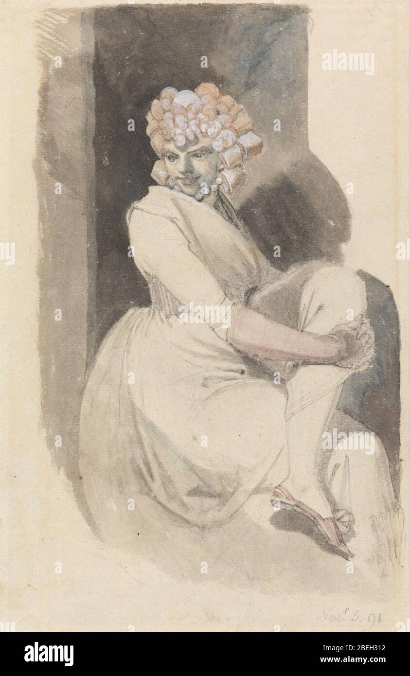 Study of a seated woman hi-res stock photography and images - Alamy
