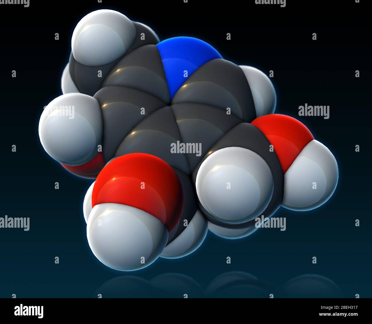 Vitamin B6, Molecular Model Stock Photo Alamy