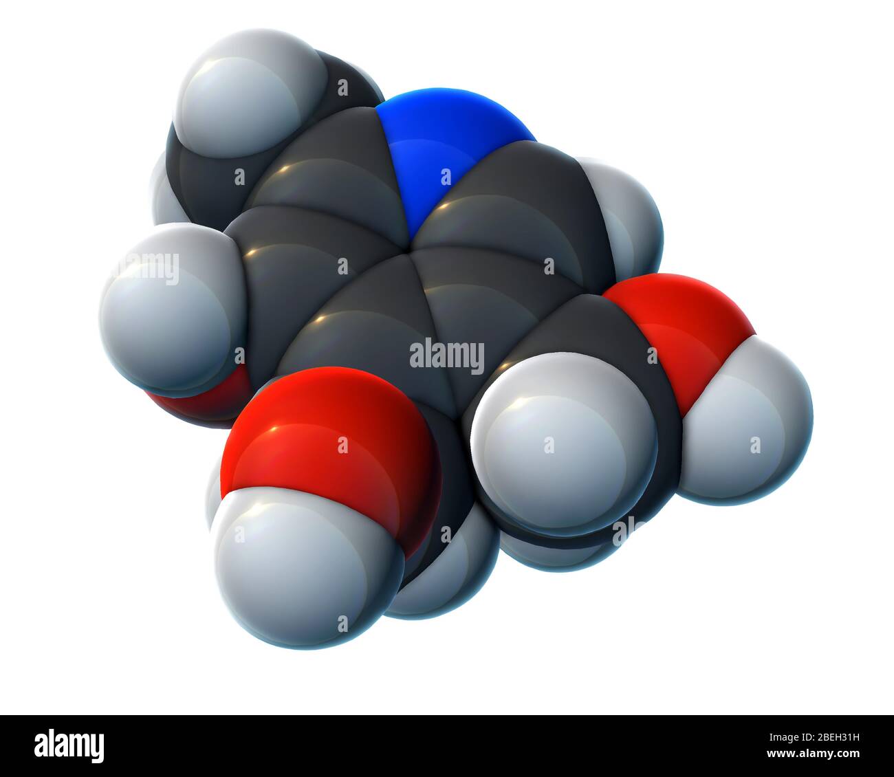 Vitamin B6, Molecular Model Stock Photo - Alamy