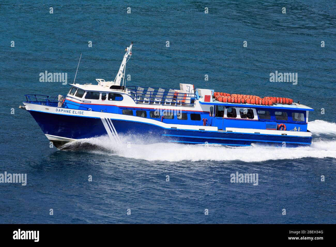 Ferry in Road Harbour,Road Town,Tortola,British Virgin Islands,Caribbean Stock Photo