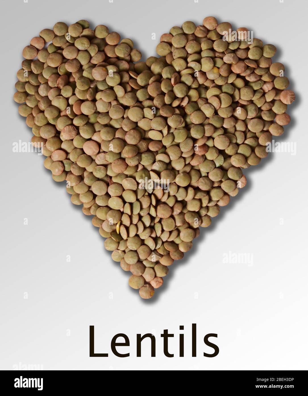 Lentil In Heart Shape Stock Photo - Alamy
