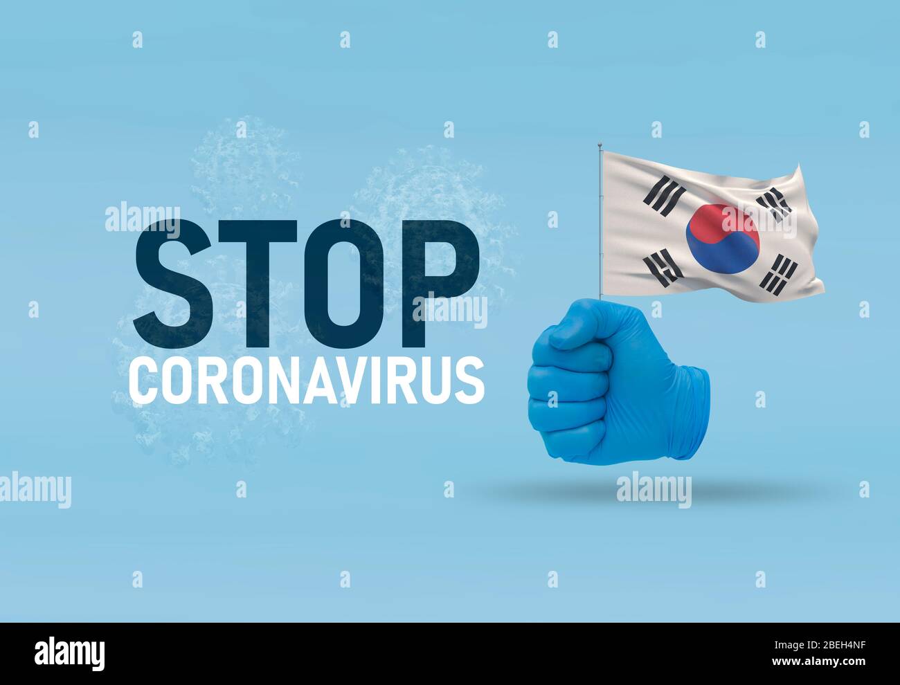 COVID19 Visual concept handtext Stop Coronavirus, handgesture