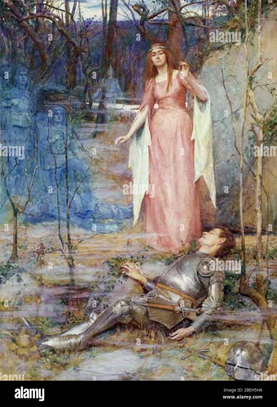 Henry Meynell Rheam - La Belle Dame sans Merci Stock Photo - Alamy