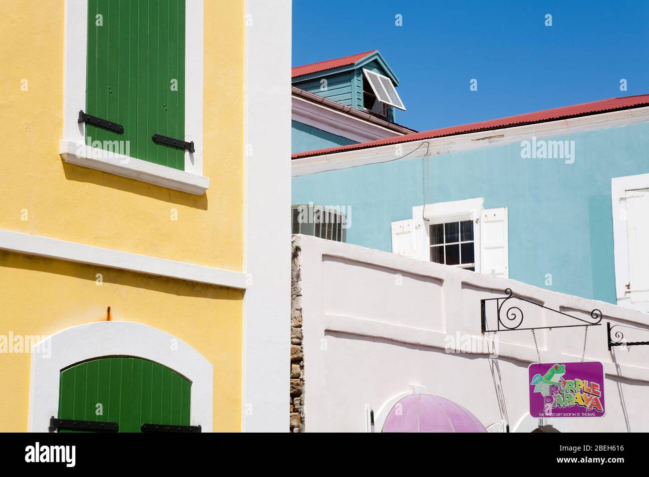 Public Library in Charlotte Amalie, St. Thomas Island, USVI, Caribbean ...