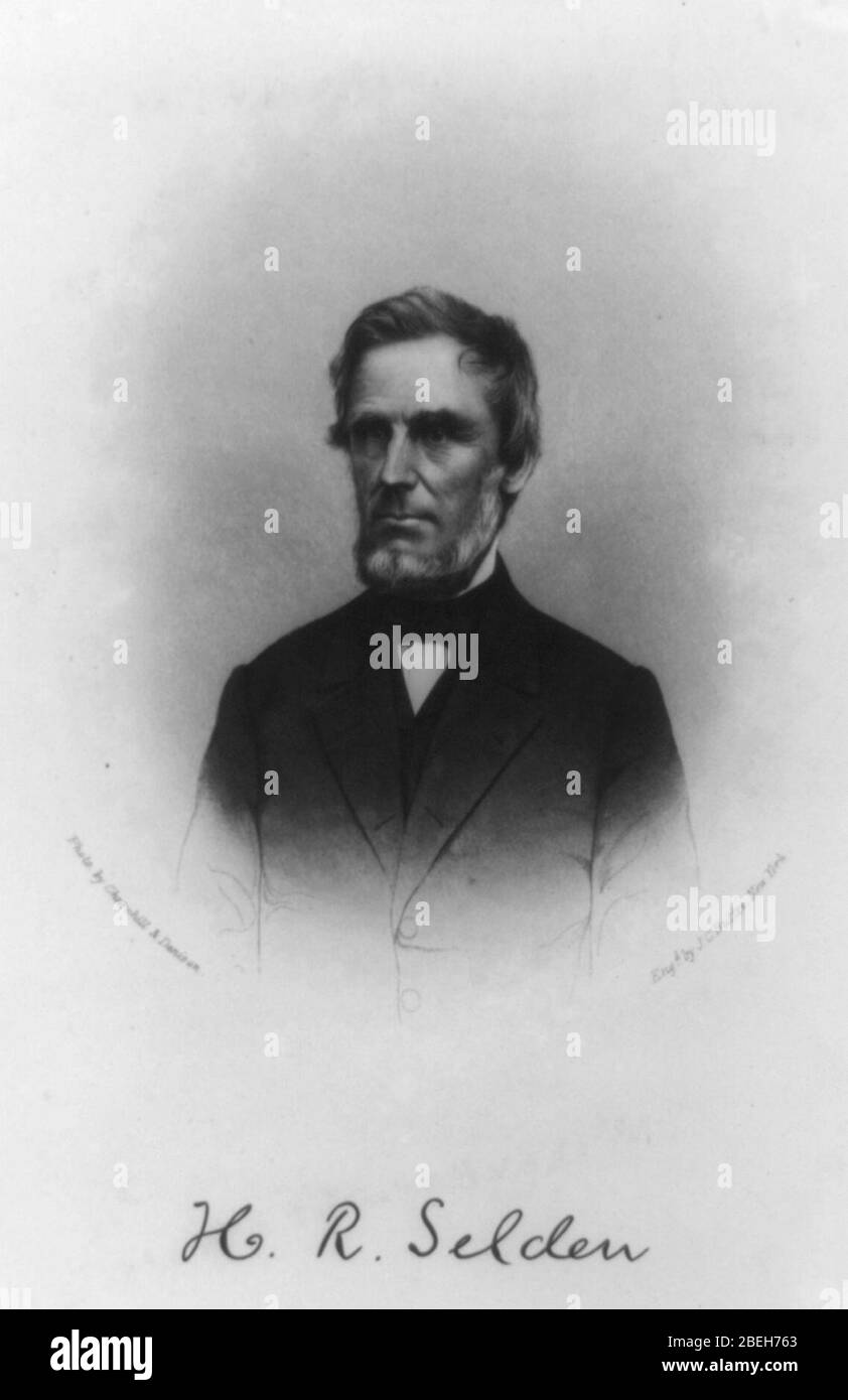 Henry Rogers Selden, halflength portrait, facing left Stock Photo Alamy