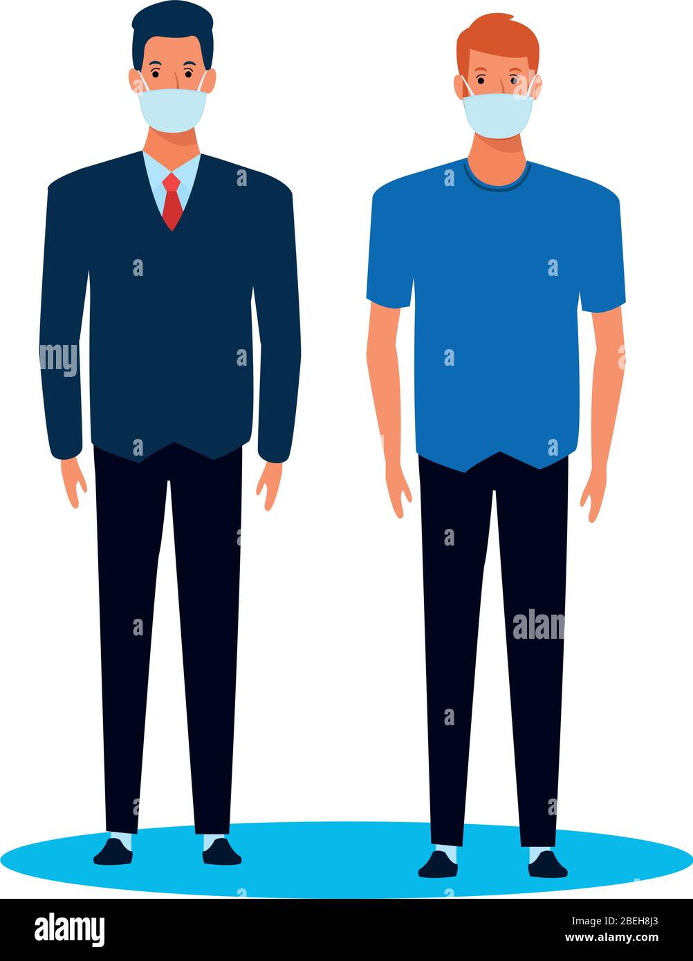 men using face mask for covid19 character Stock Vector Image & Art - Alamy