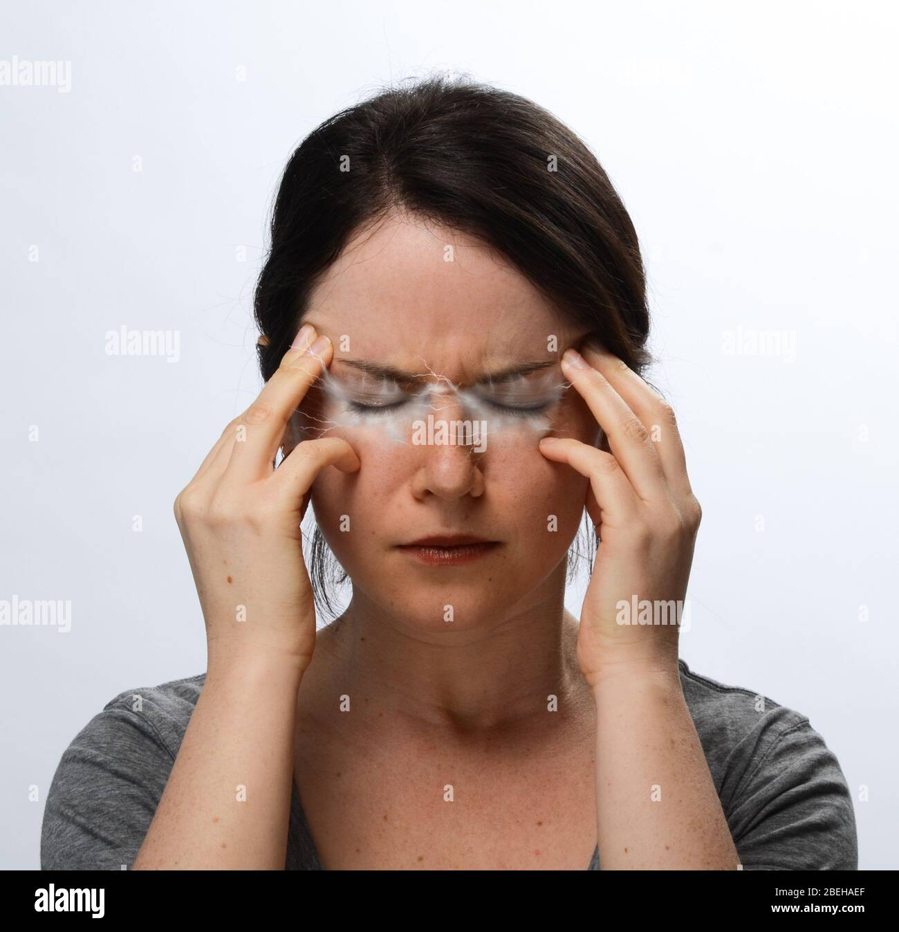 Migraine Headache with Aura Stock Photo Alamy