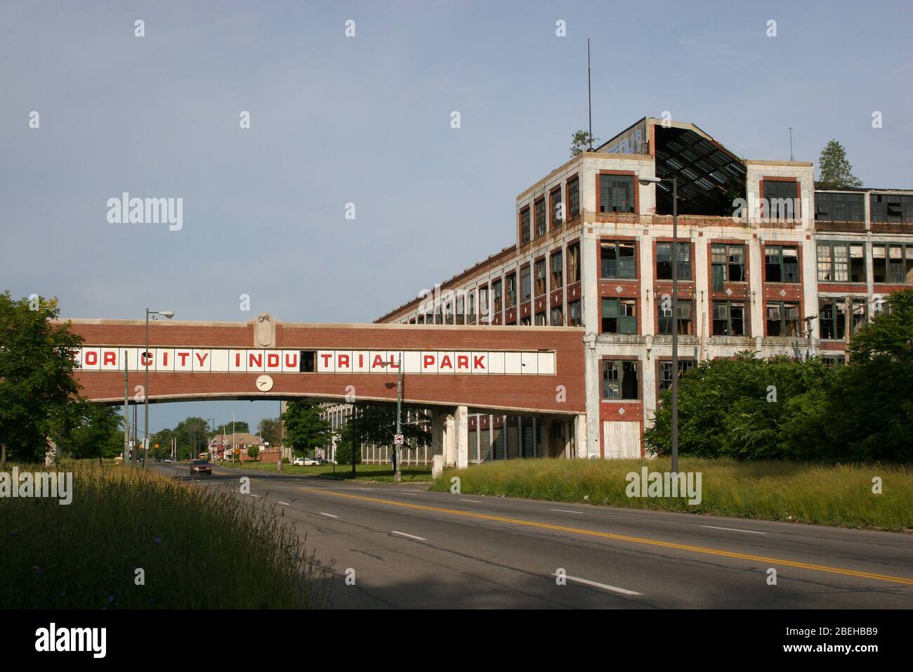 Abandoned Packard plant, east side, E. Grand Blvd, Detroit, Michigan