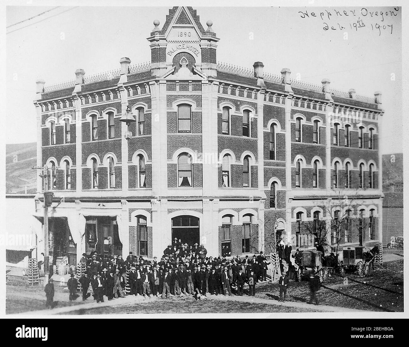 Heppner Palace Hotel 1907 Stock Photo Alamy