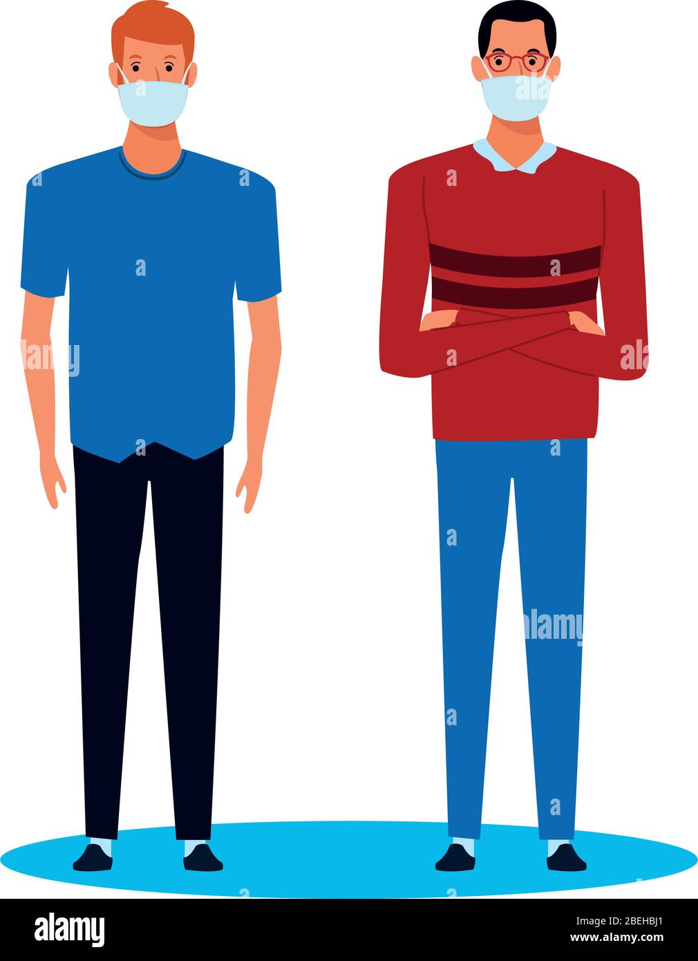 men using face mask for covid19 character Stock Vector Image & Art - Alamy