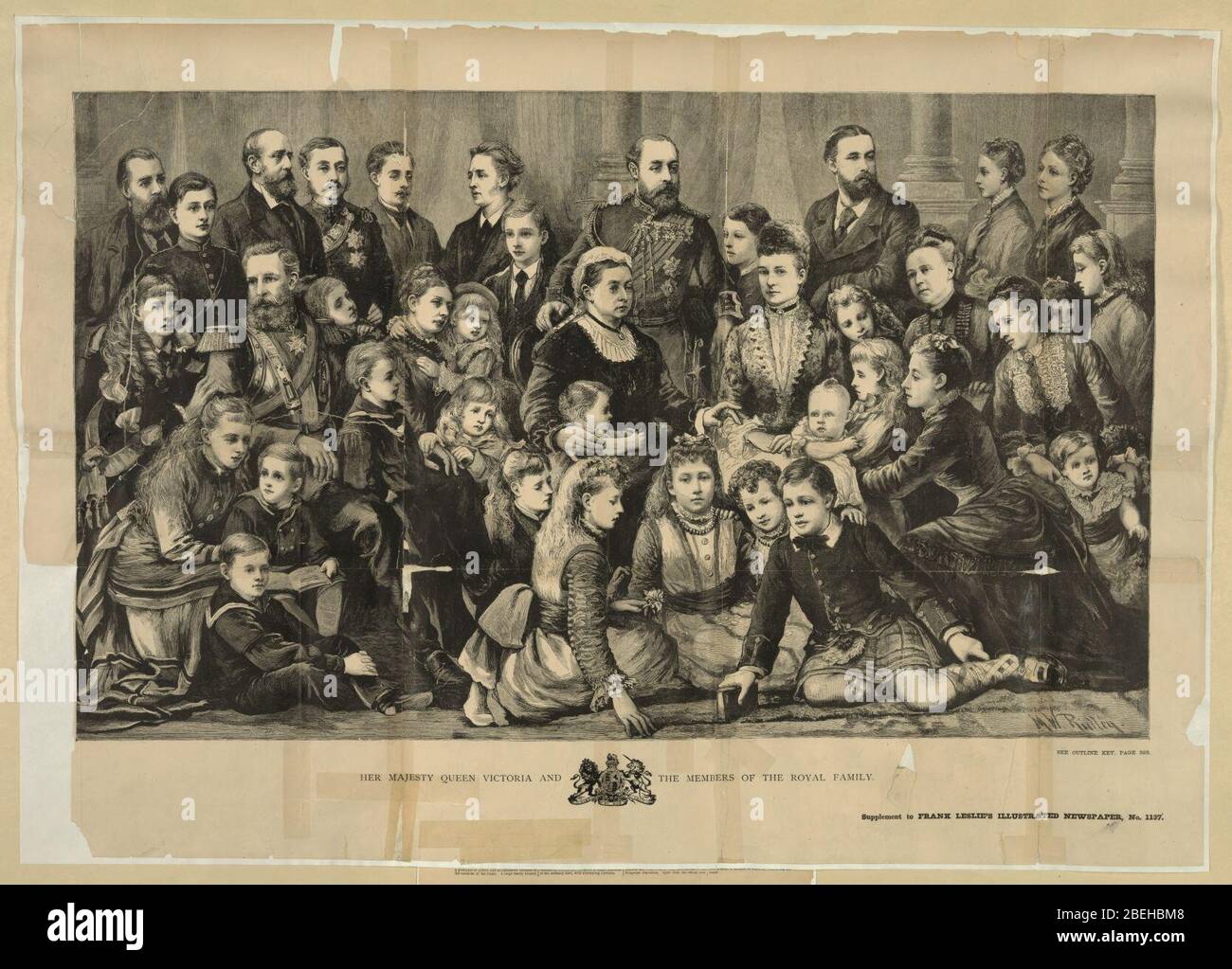 Her majesty Queen Victoria and the members of the royal family - M.W ...