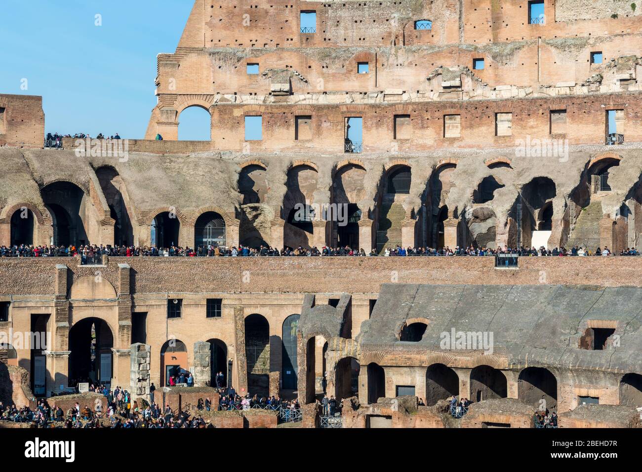 Colosseum in Rome before COVID-19 pandemic Stock Photo