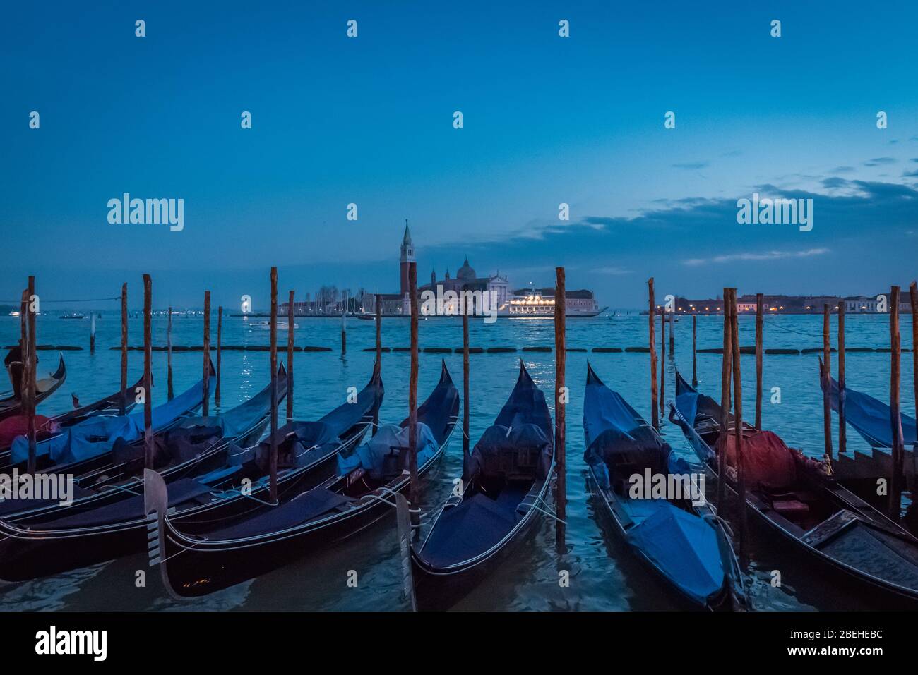 VENICE, VENETO / ITALY - DECEMBER 26 2019: Venice views before COVID-19 epidemic Stock Photo