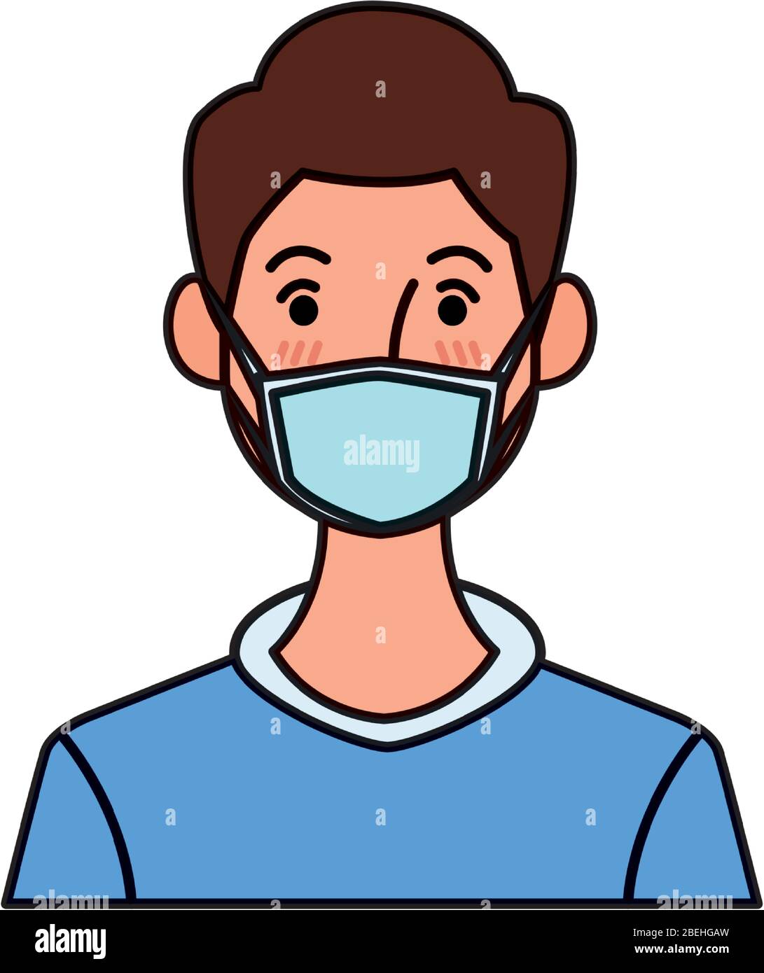 man using face mask character Stock Vector Image & Art - Alamy