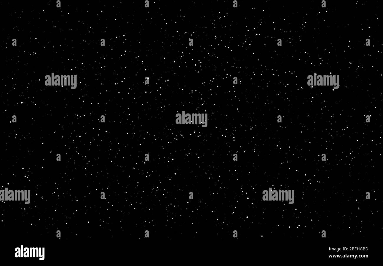 Space background. Dark infinite universe with shining stars and  constellations. Starry cosmos. Realistic stardust wallpaper. Night sky and  milky way Stock Vector Image & Art - Alamy