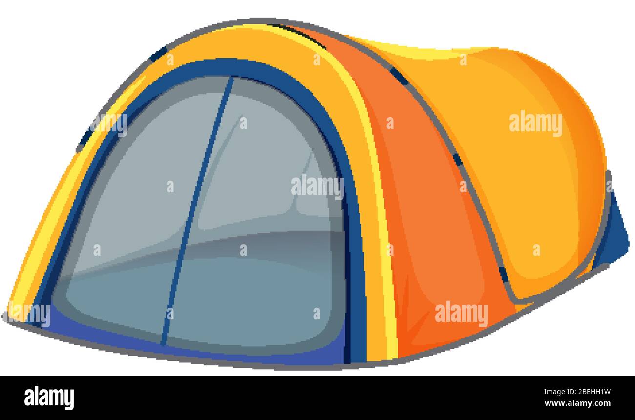 Yellow tent on white background illustration Stock Vector Image & Art ...