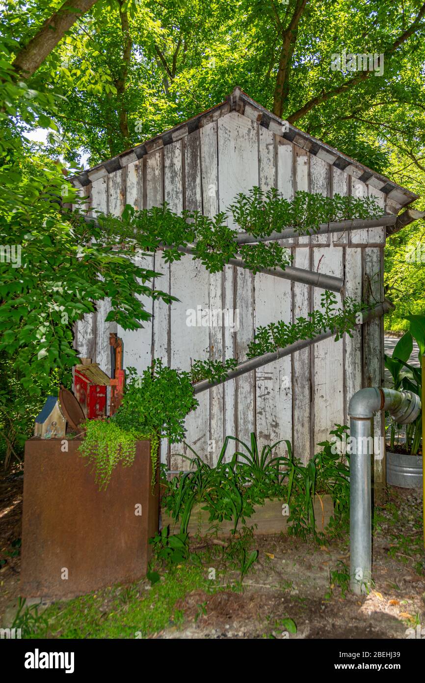 Outhouse in rabbit hash kentucky stock photo alamy