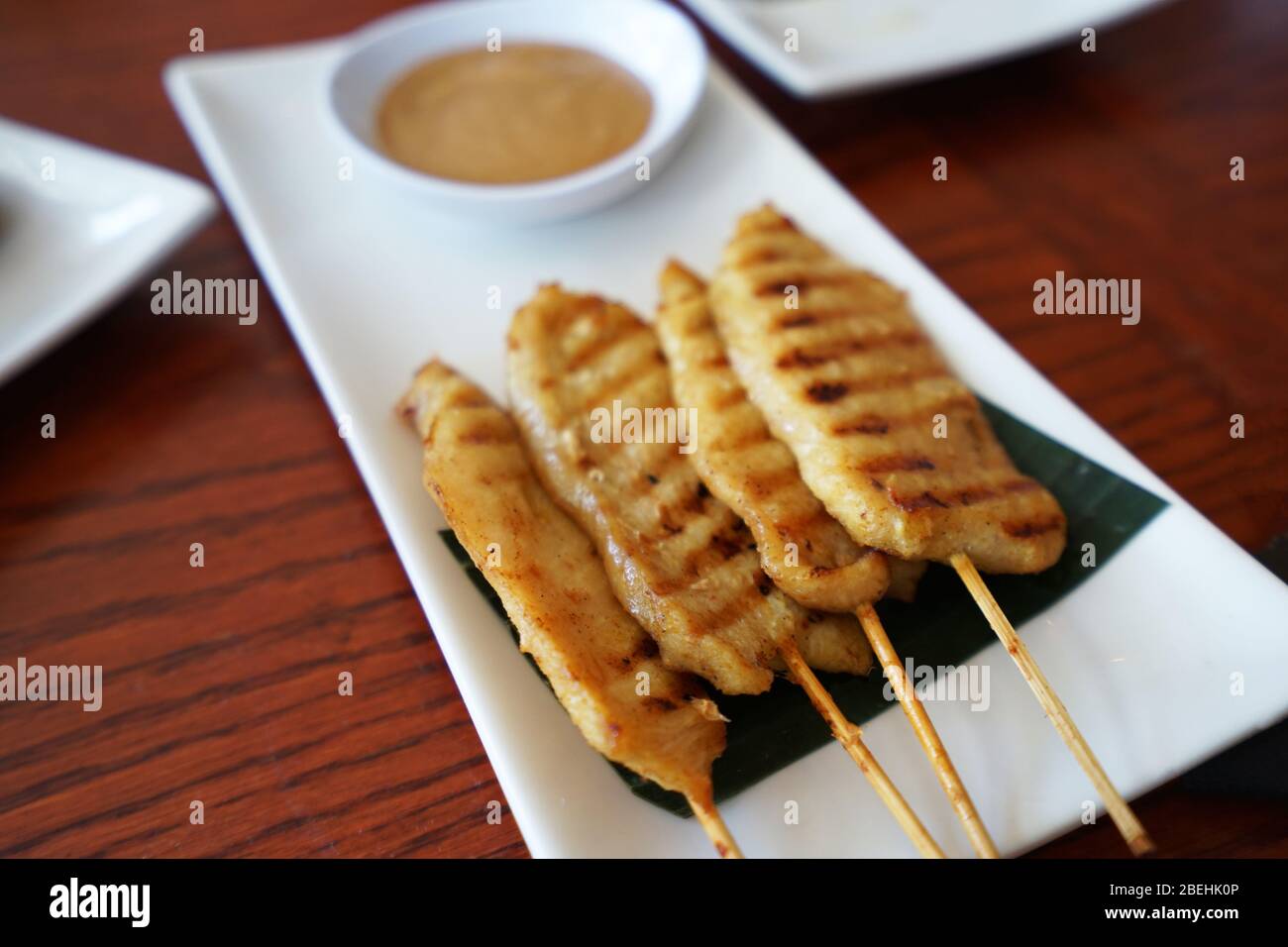 Sticky pork skewers hires stock photography and images Alamy