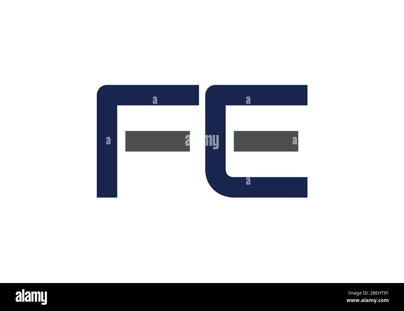 Initial Monogram Letter FE Logo Design Vector Template. FE Letter Logo ...