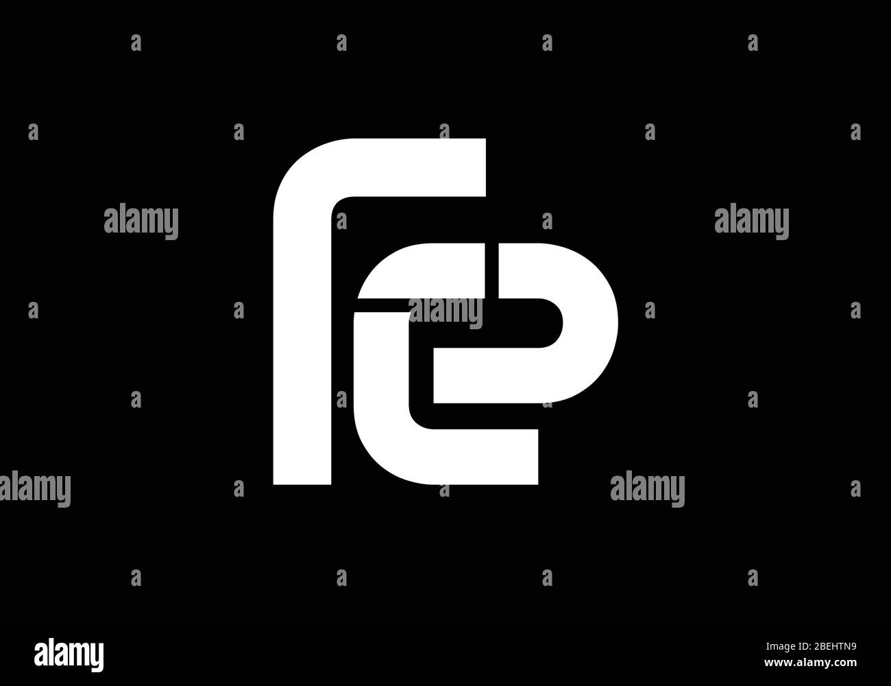 Initial Monogram Letter FE Logo Design Vector Template. FE Letter Logo ...
