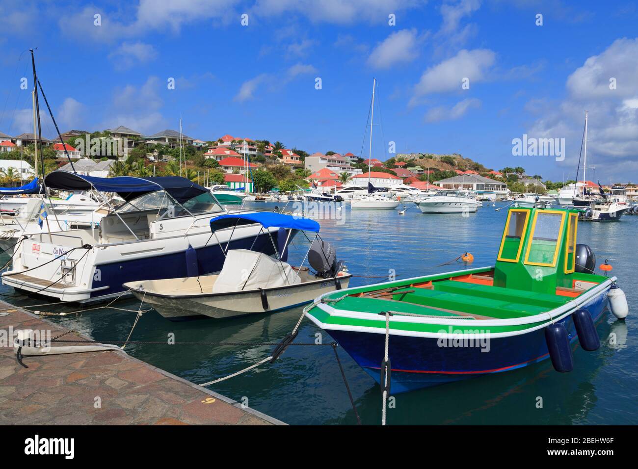 Downtown Gustavia,St. Barts,Caribbean Stock Photo - Alamy