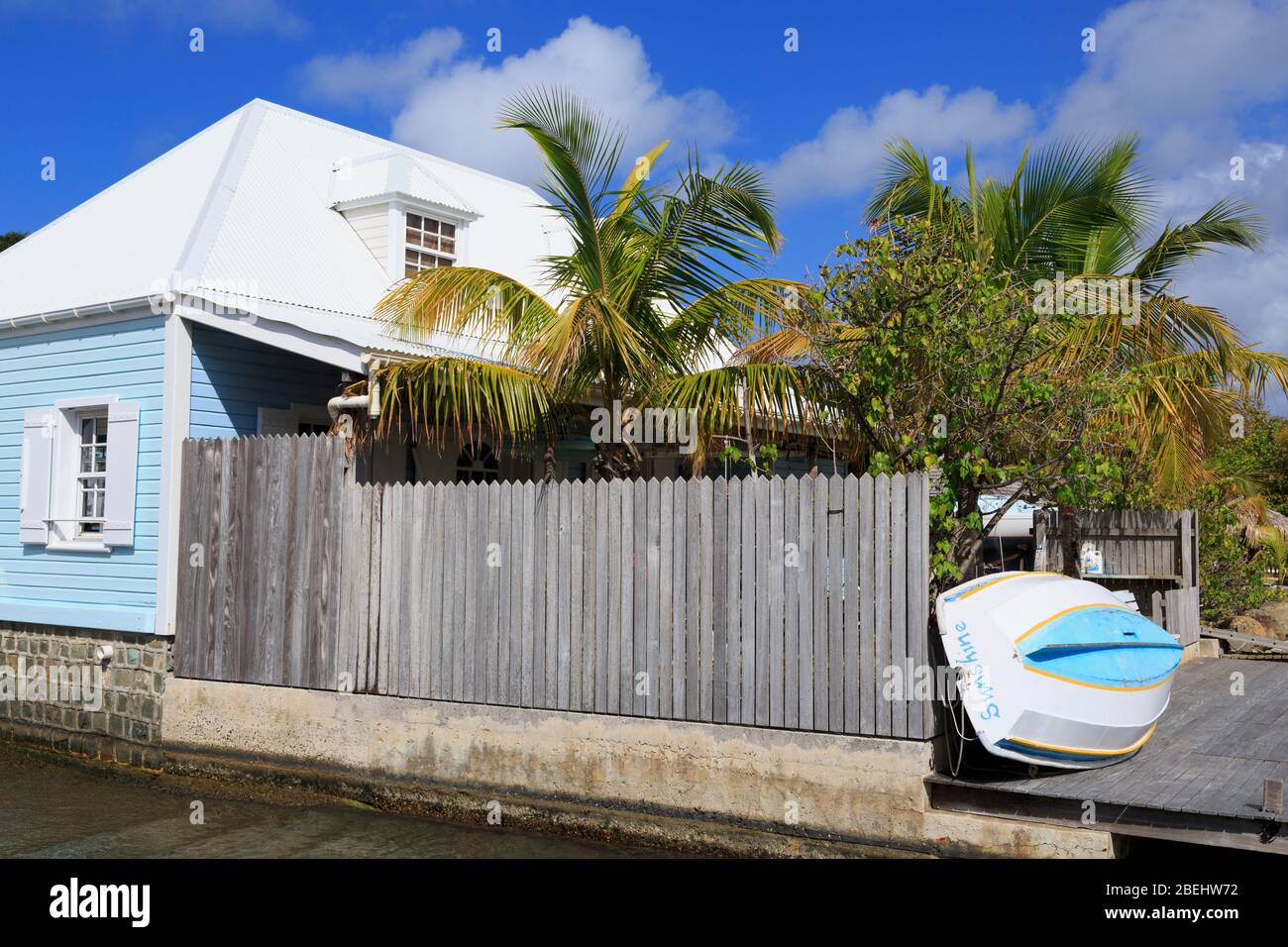 House in Gustavia,Saint Barts,Caribbean Stock Photo