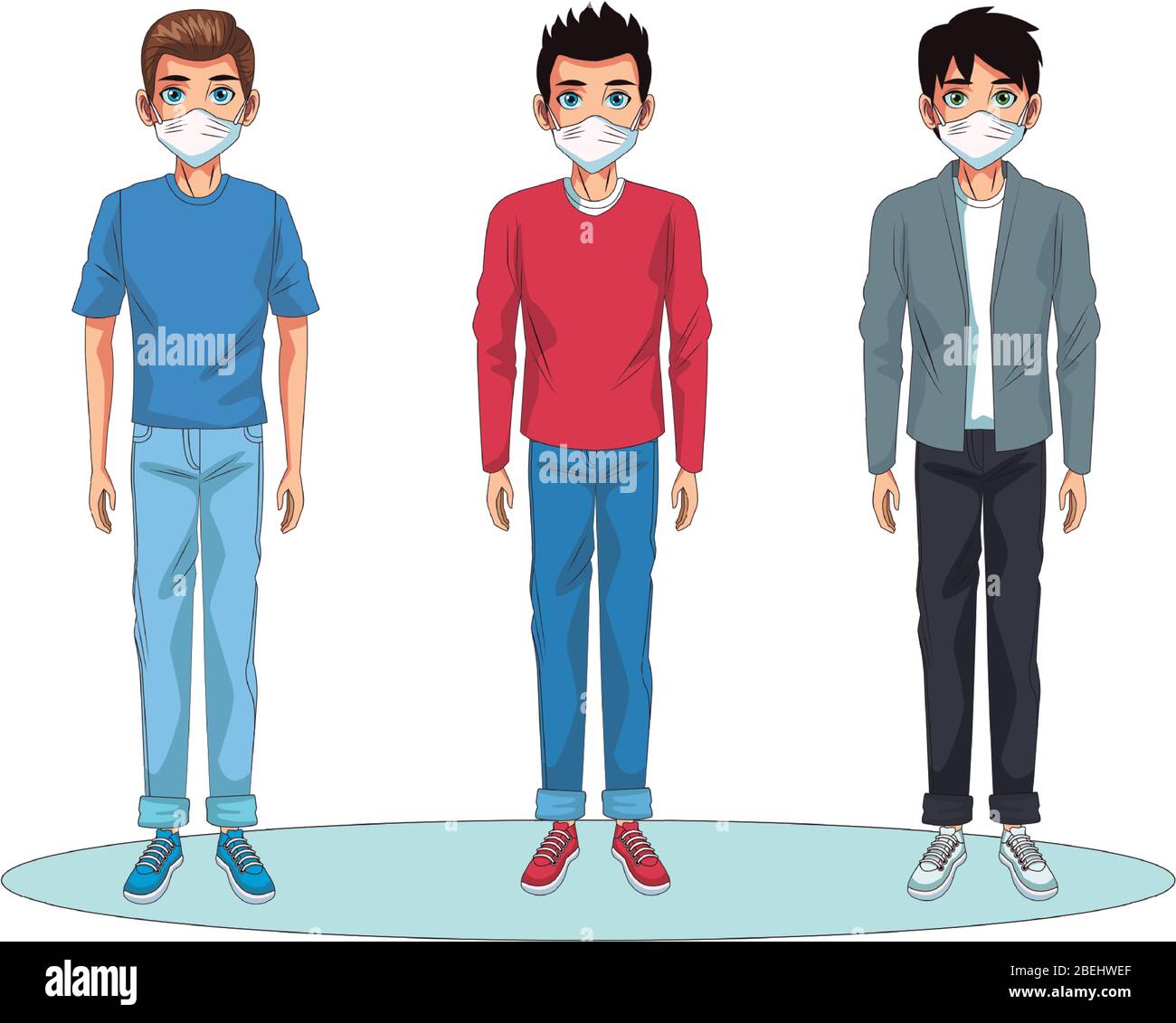 men using face masks characters Stock Vector Image & Art - Alamy