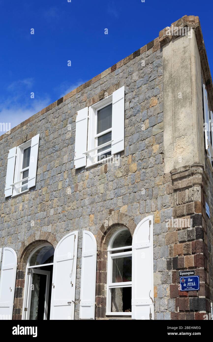 The Wall House Museum,Gustavia,Saint Barts,Caribbean Stock Photo