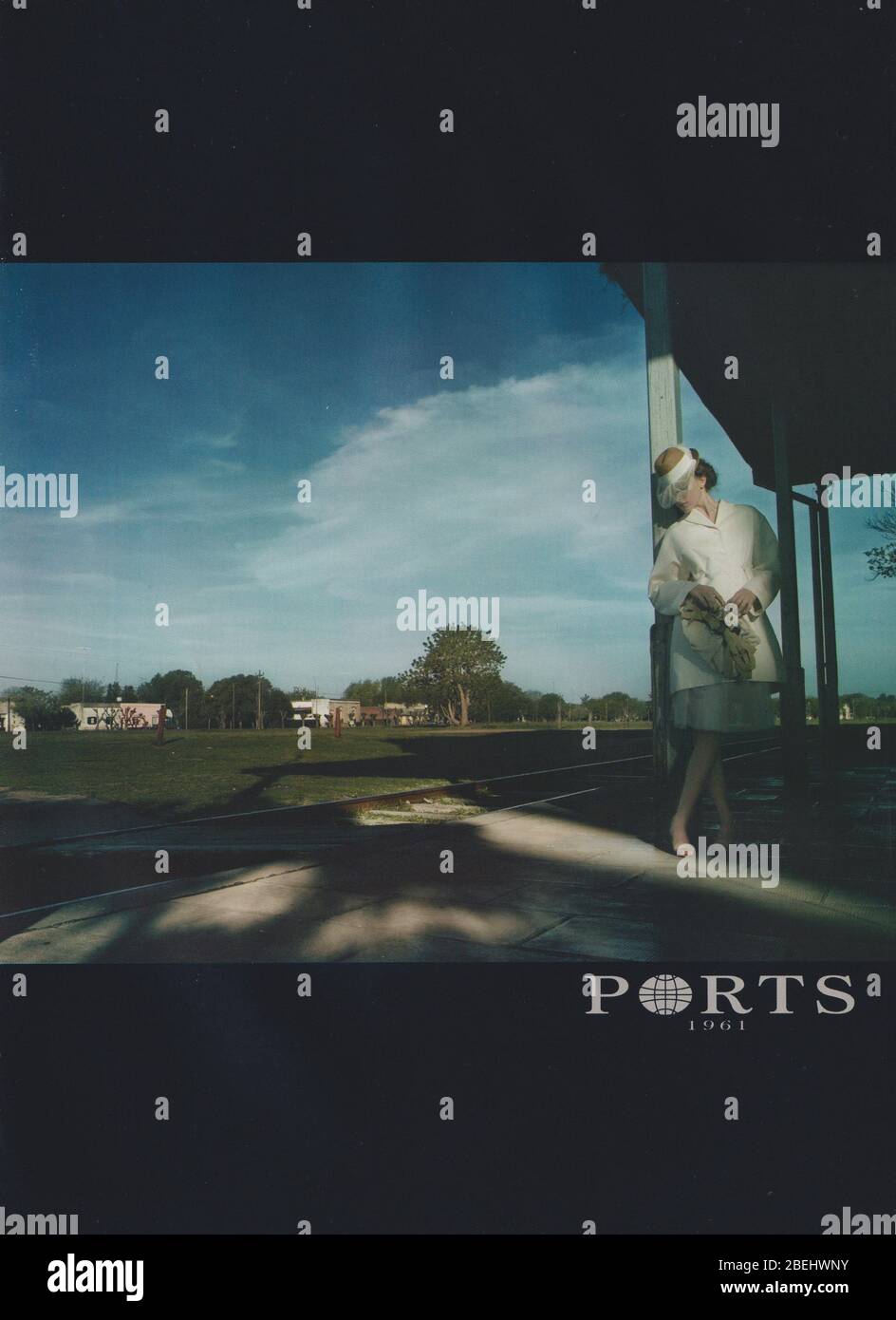 poster advertising Ports fashion house in paper magazine from 2007 year, advertisement, creative Ports advert from 2000s Stock Photo