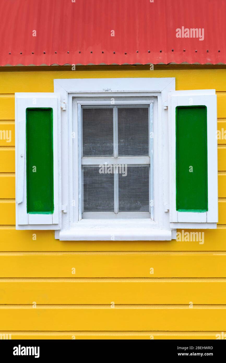 Cottage in Gustavia,Saint Barts,Caribbean Stock Photo