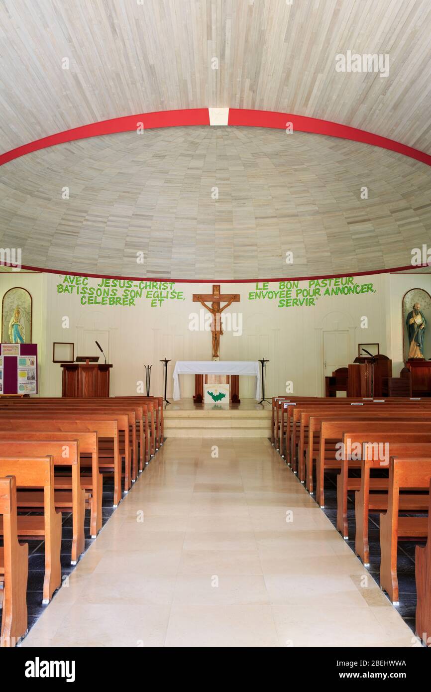 Catholic Church in Gustavia,Saint Barts,Caribbean Stock Photo