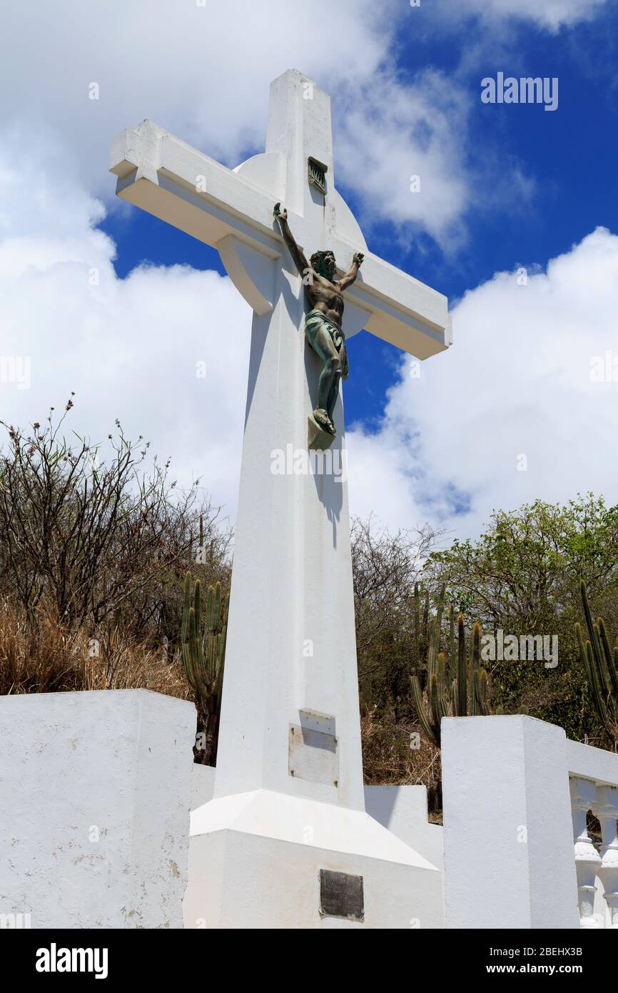 Cross in Gustavia,Saint Barts,Caribbean Stock Photo