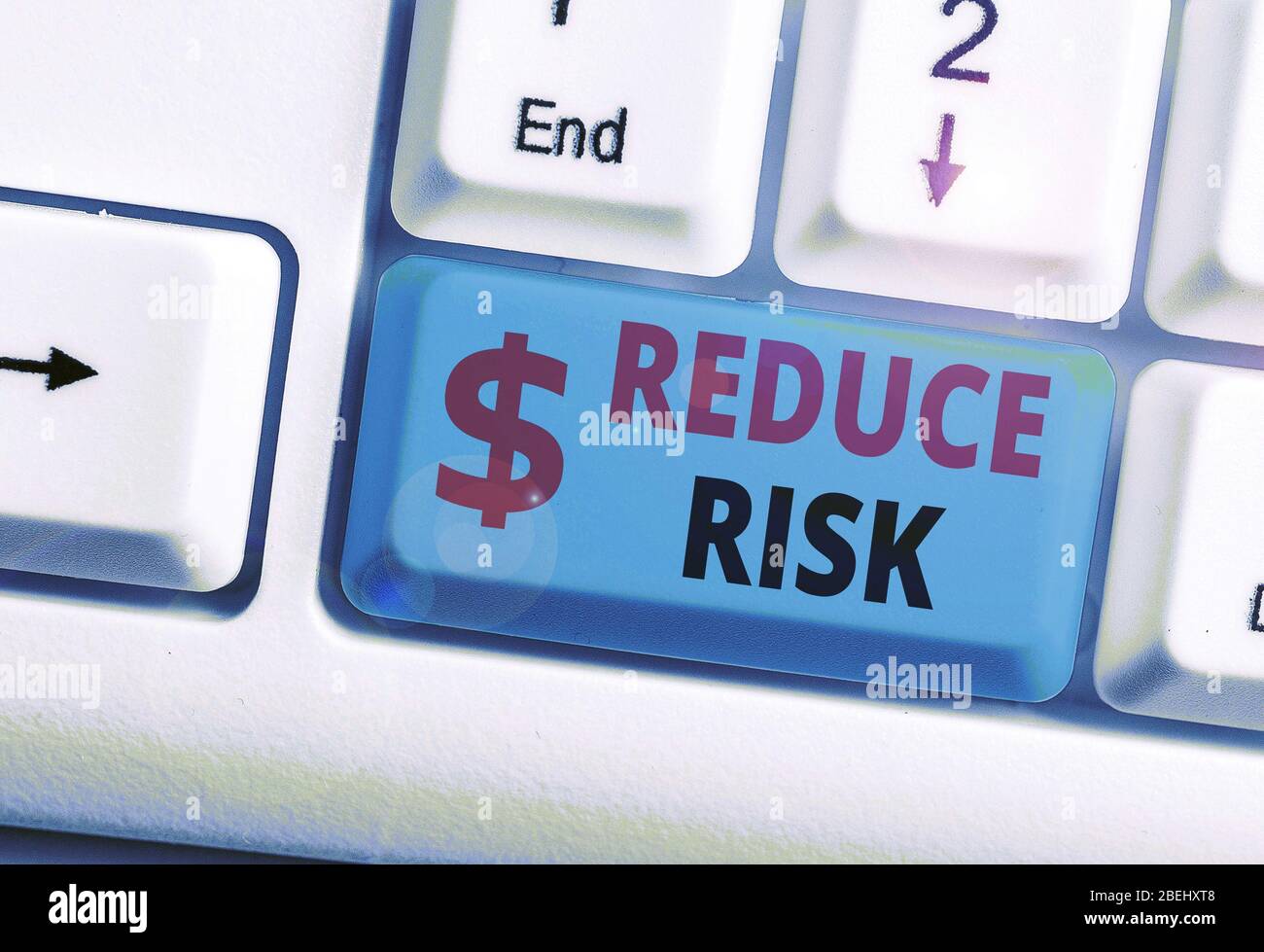 Handwriting text writing Reduce Risk. Conceptual photo lessen the ...