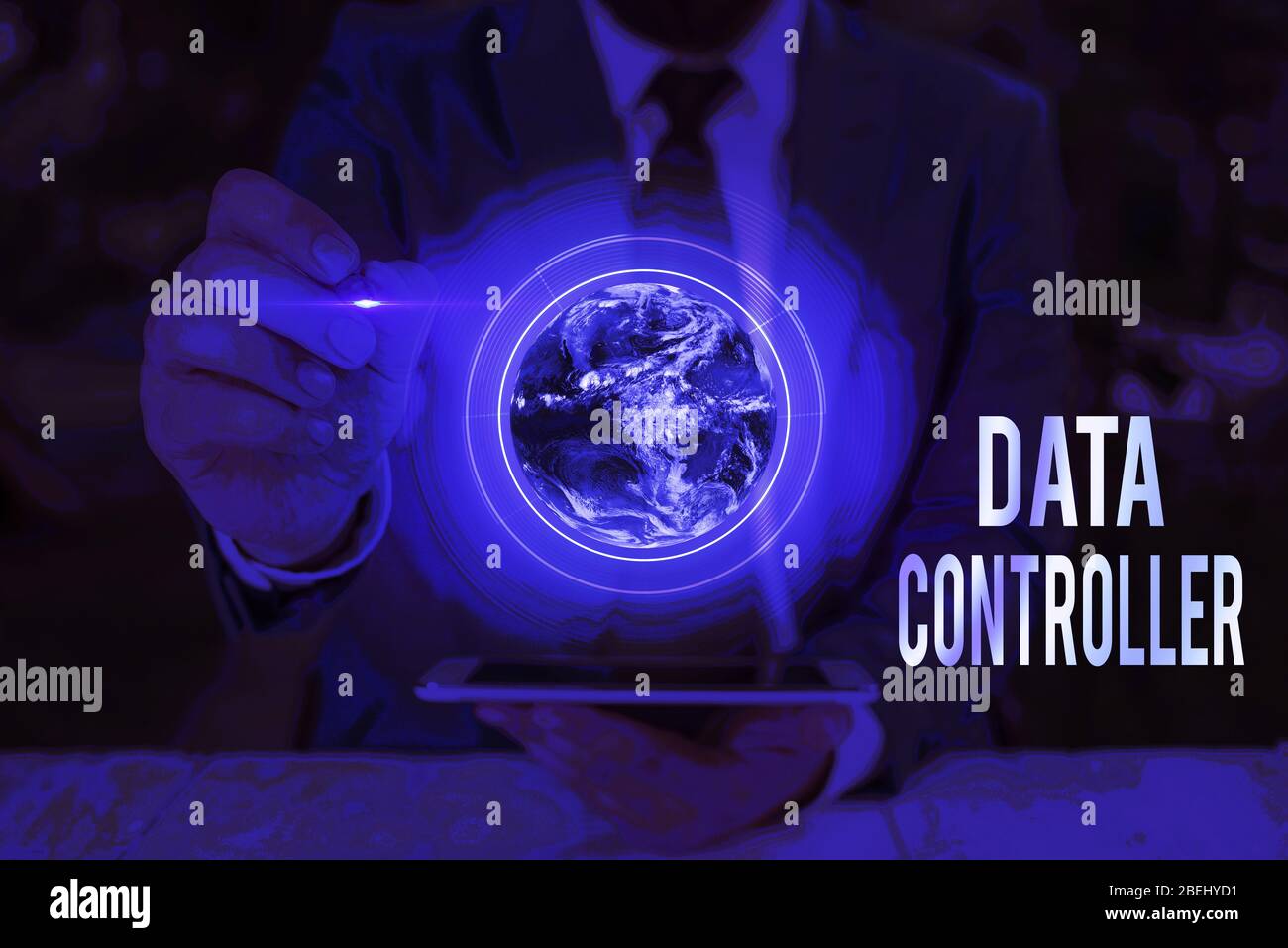 Conceptual hand writing showing Data Controller. Concept meaning ...