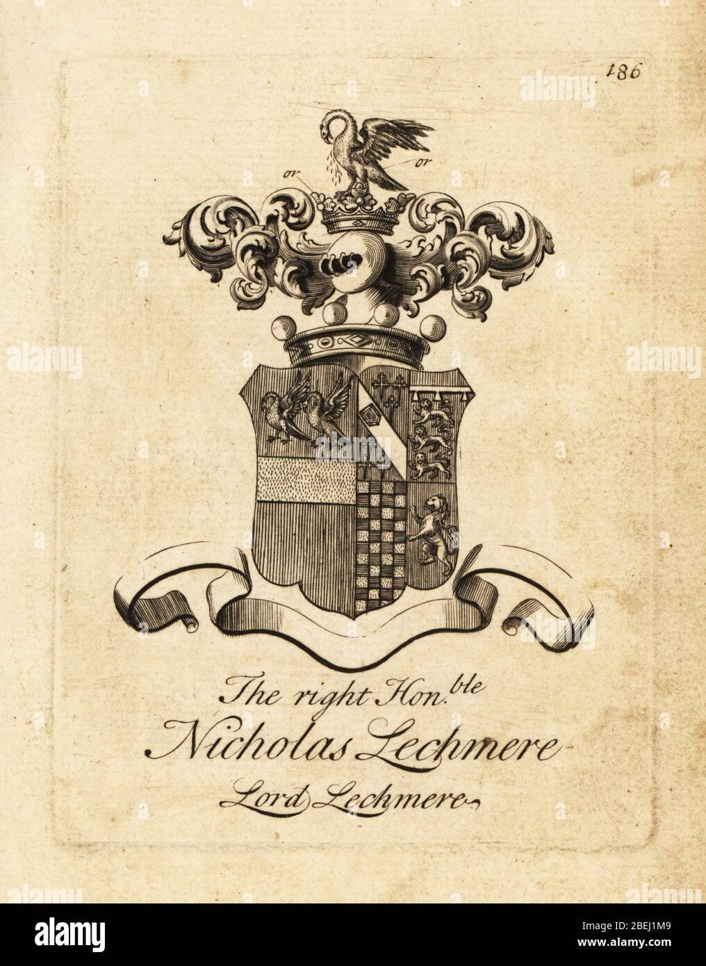 Coat of arms of the Right Honourable Nicholas Lechmere, Lord Lechmere