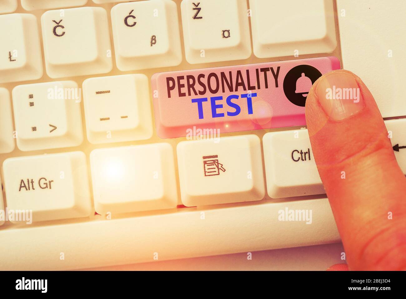 Handwriting text Personality Test. Conceptual photo A method of assessing huanalysis demonstratingality constructs Stock Photo