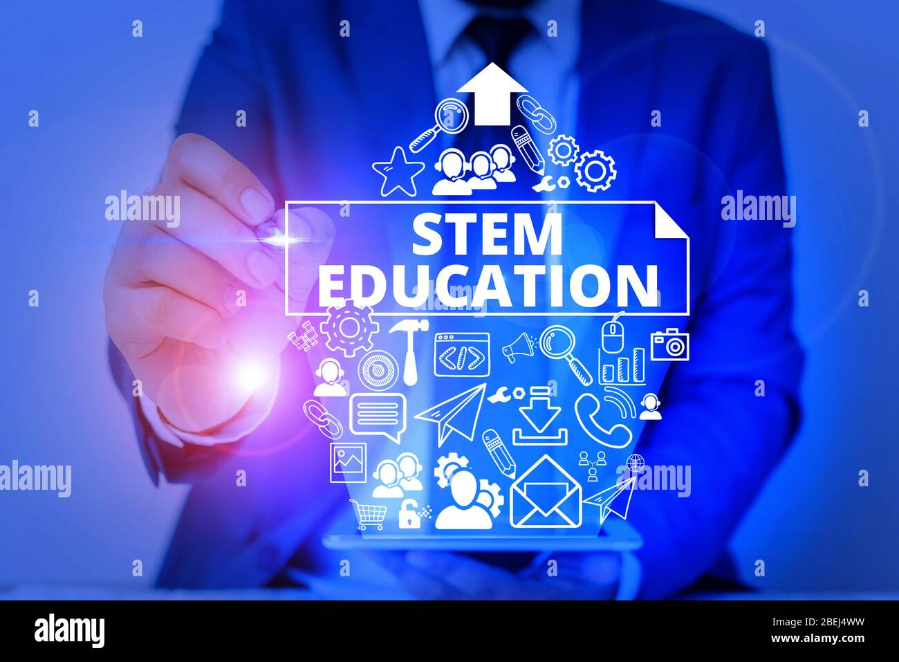 Conceptual Hand Writing Showing Stem Education Concept Meaning Develop To Prepare Primary And Secondary Students For College Stock Photo Alamy