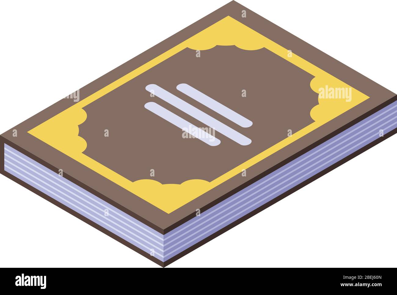 Magic book icon, isometric style Stock Vector