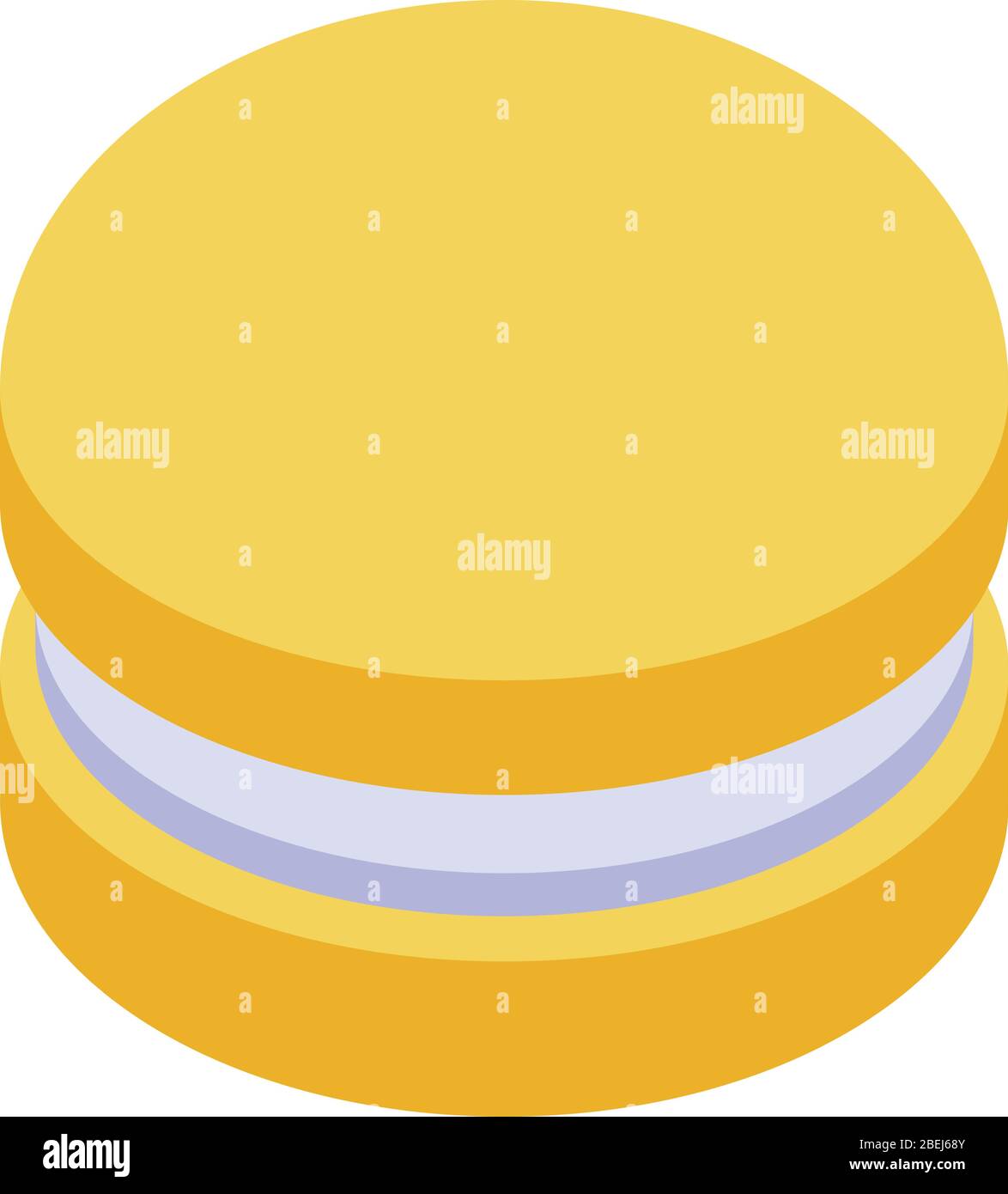 Burger icon, isometric style Stock Vector