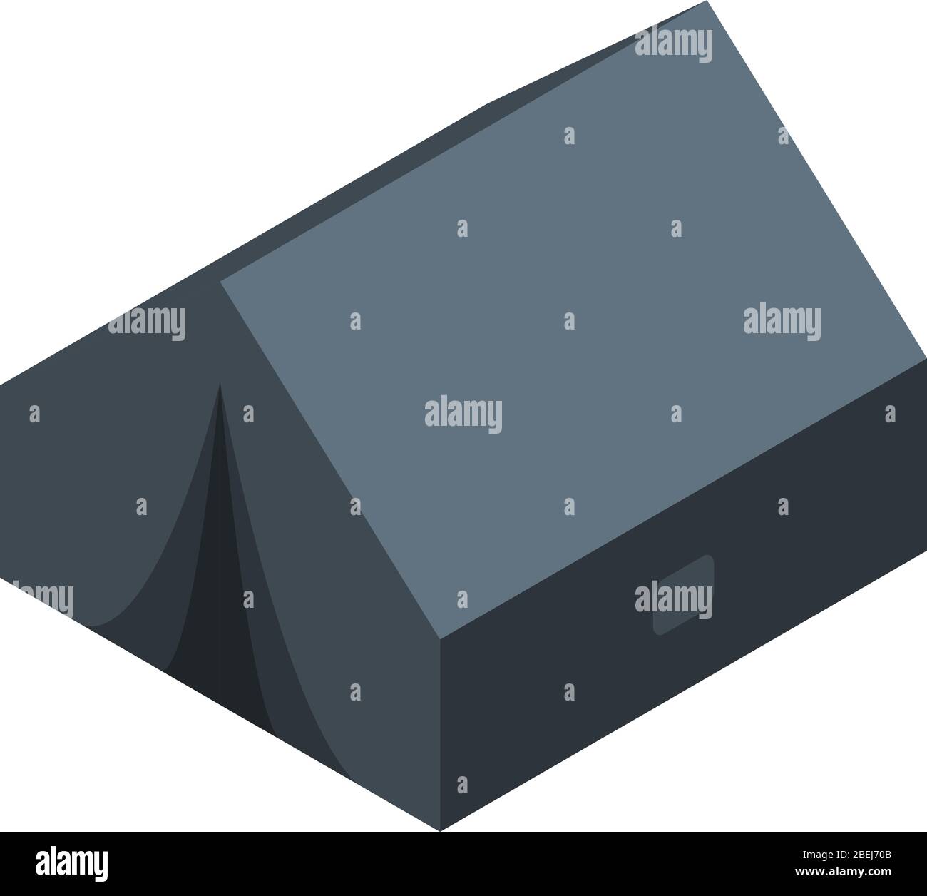 Hiking tent icon, isometric style Stock Vector