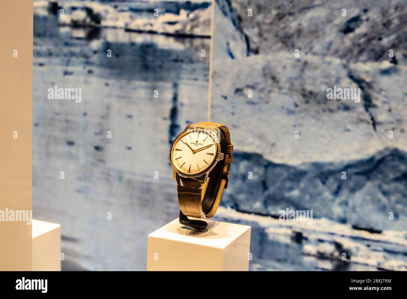 MILAN, ITALY - JUNE 15, 2019: Man with Vacheron Constantin watch and black  leather Hermes bag before Emporio Armani fashion show, Milan Fashion Week s  Stock Photo - Alamy