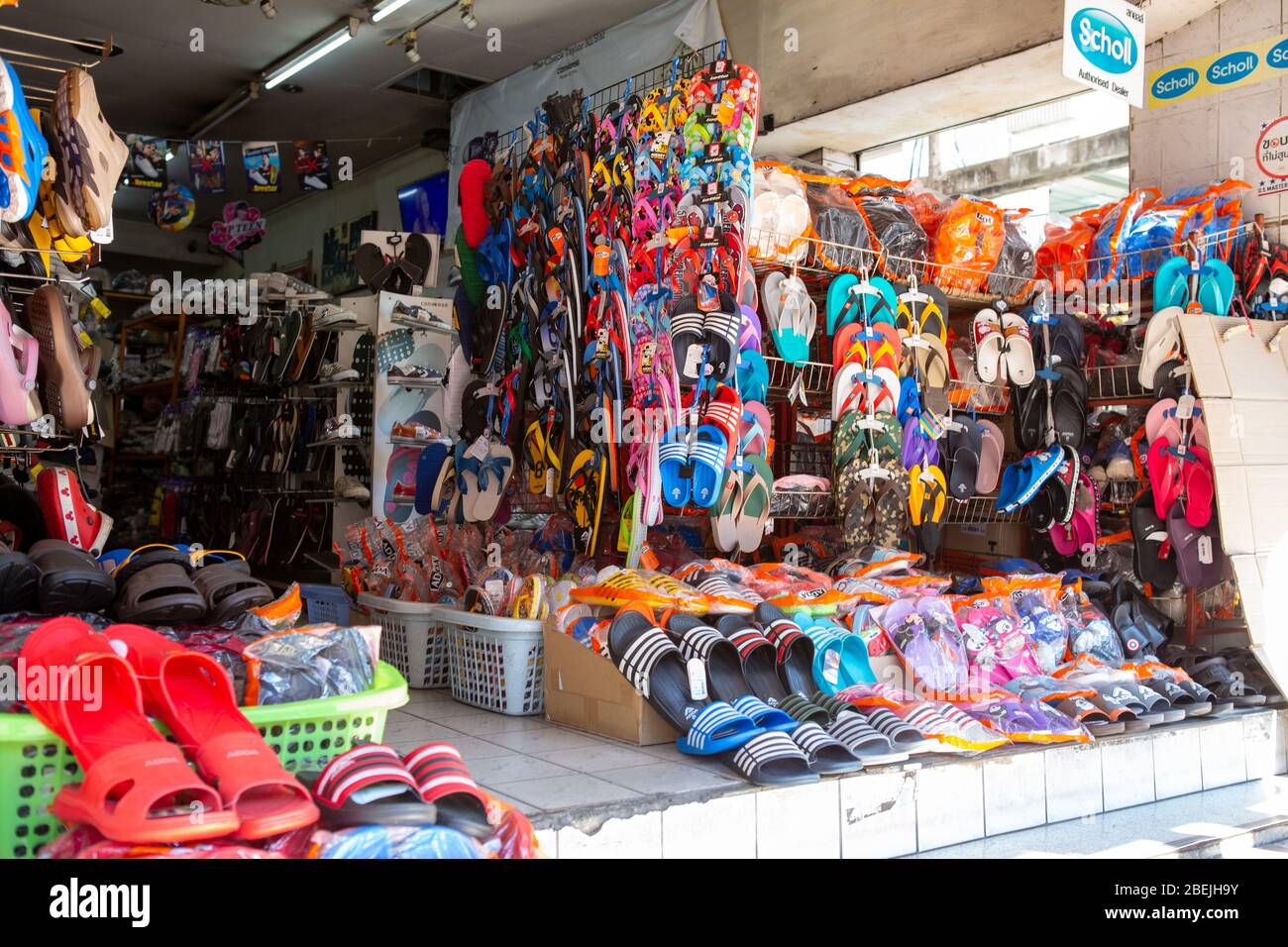 Shoe store in Chiangmai Stock Photo