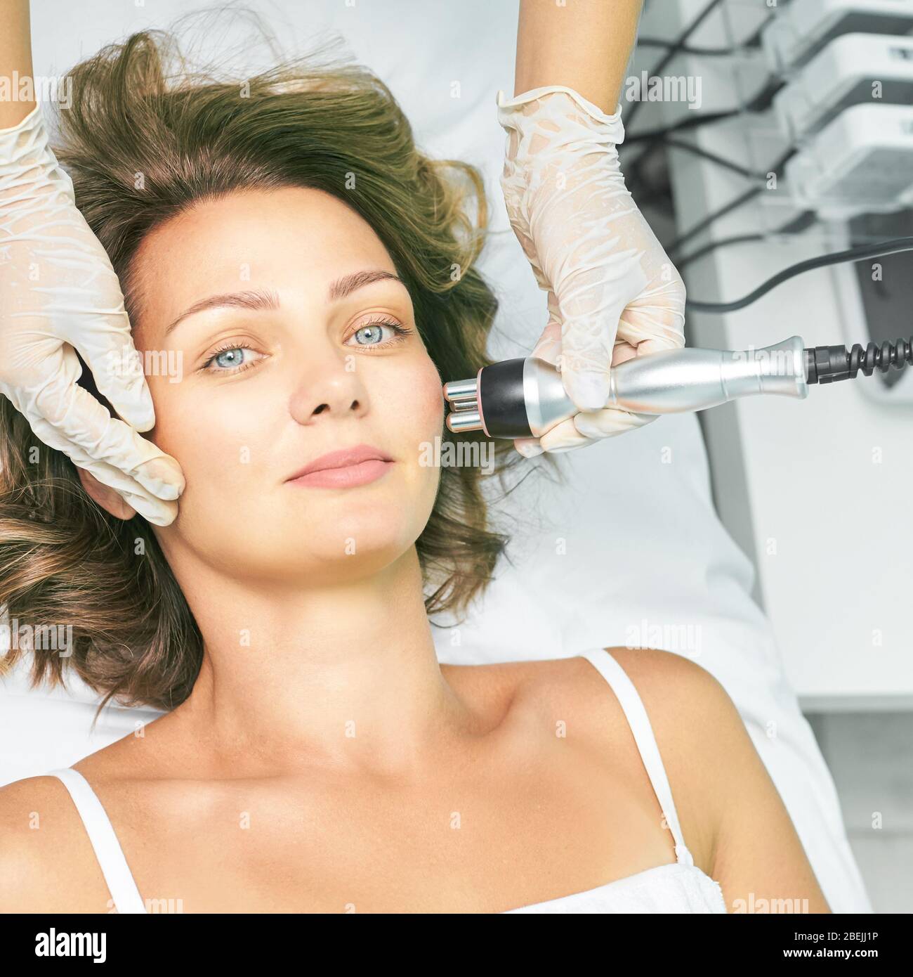 Dermatology skin care facial therapy. Medical spa anto wrinkles