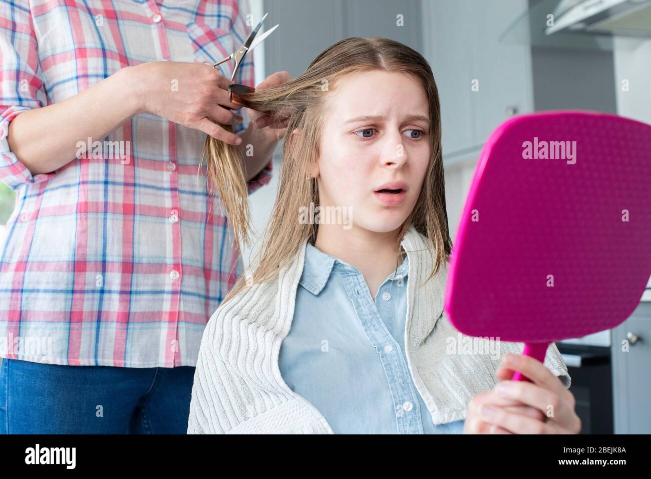 Woman And Teenage Daughter And Shocked Hi Res Stock Photography And Woman And Teenage Daughter And Shocked Hi Res Stock Photography And